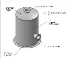 Air Purification Scrubber Vessel Component Drawing